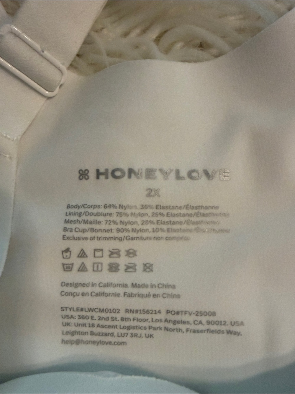Honeylove White Seamless Shaping Camisole size 2X BNWOT - Picture 6 of 8